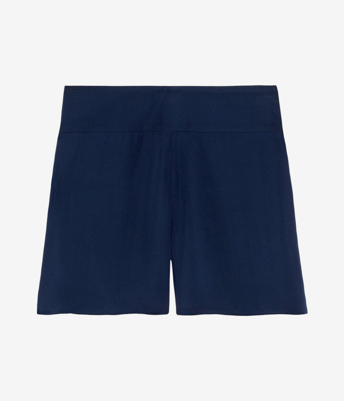 Wide Cut Off Shorts in Navy